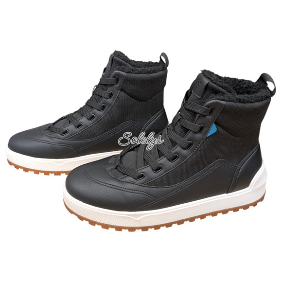 Vessi Alta Womens 9 High Top Asphalt Black White Waterproof DymaTex Sneaker Boot - Picture 4 of 8